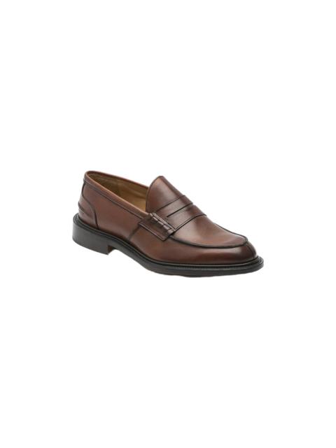 Tricker's James Chestnut Burnished Calf Penny Loafer