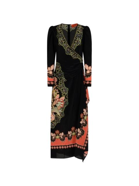 La DoubleJ long sleeve floral print dress