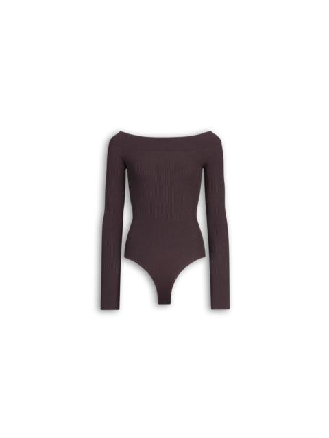 Alaïa KNIT OFF-SHOULDER BODYSUIT