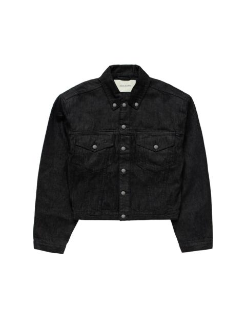 entire studios Shrunken Denim Jacket "Raw Black" ESUW2511002RB