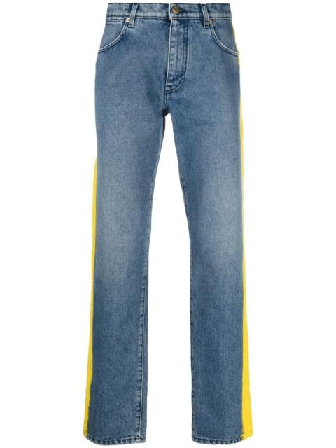 Moschino logo-print slim-cut jeans