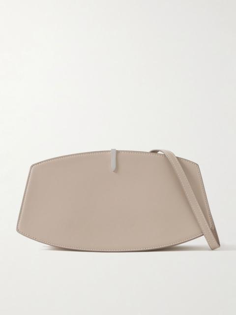 SAVETTE Florence leather shoulder bag Taupe