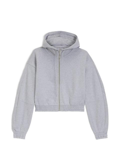 HUGO cropped zip-up hoodie
