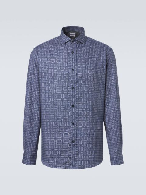 Brunello Cucinelli Printed cotton shirt