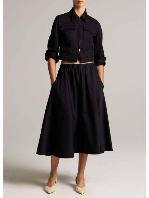 Vince Cotton Full Skirt
