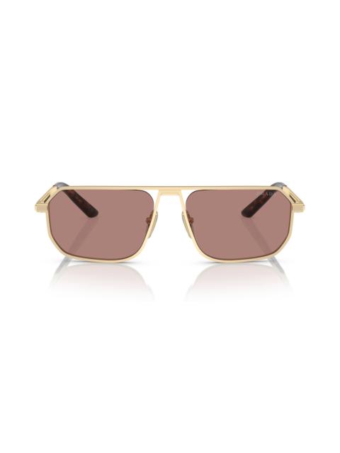 Prada Prada 59mm Pillow Sunglasses in Matte Pale Gold at Nordstrom