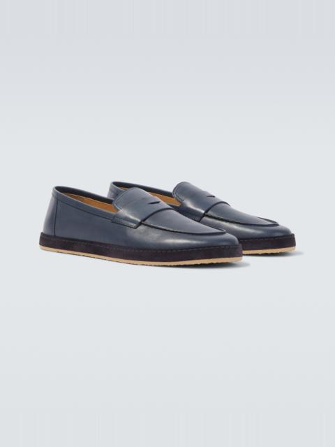 Brunello Cucinelli Leather penny loafers