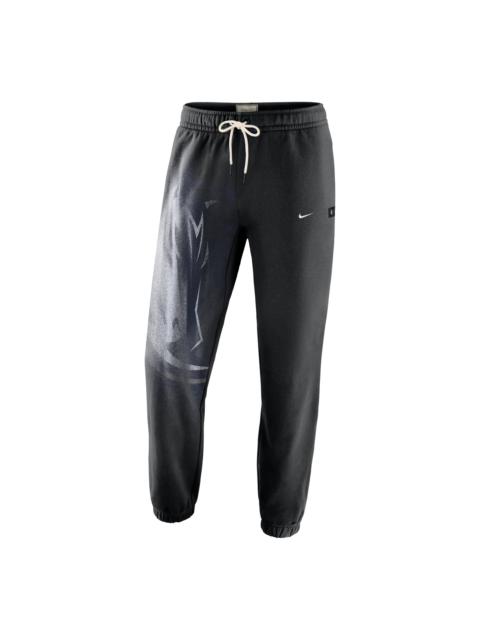 Nike Nike Dallas Mavericks Standard Issue Fleece Pants 'Black White' IQ1471-010