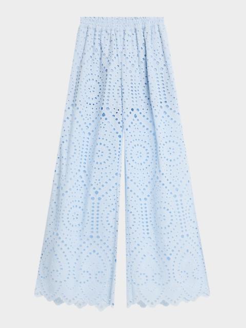 GENERATION LOVE Connie Wide-Leg Eyelet Pants