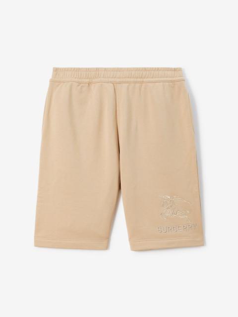 Burberry Embroidered EKD Cotton Shorts
