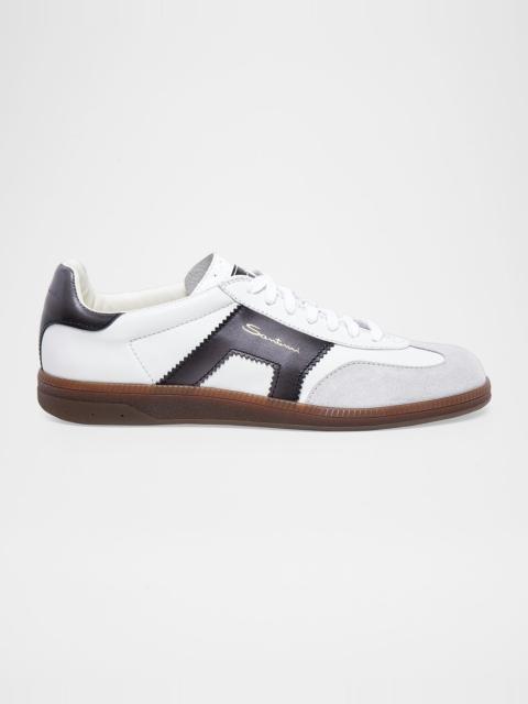 Santoni Men's DBS Oly Leather & Suede Sneakers