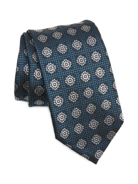 Floral Medallion Silk Tie