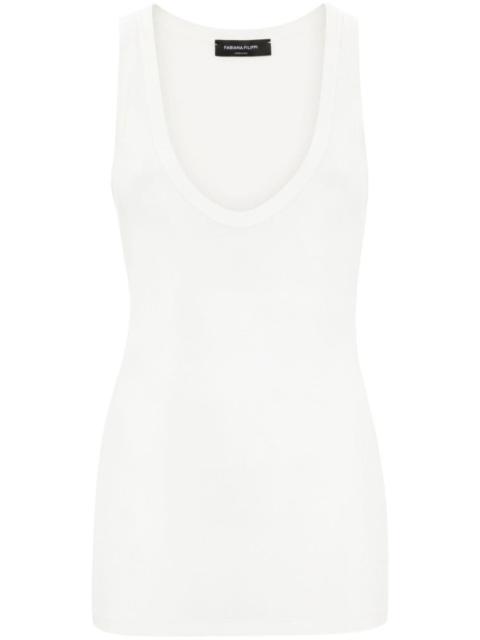 FABIANA FILIPPI fine-ribbed tank top