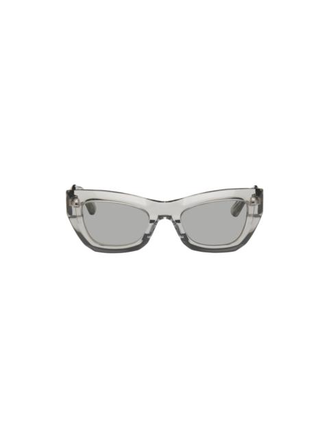Bottega Veneta Gray Cat-Eye Sunglasses