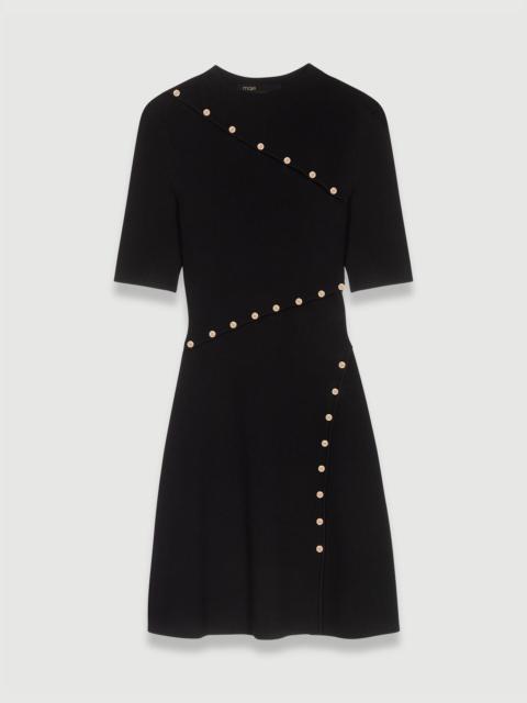 maje Dress in ribbed knit