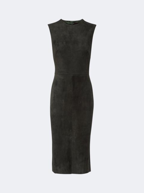 STOULS Evita suede midi dress