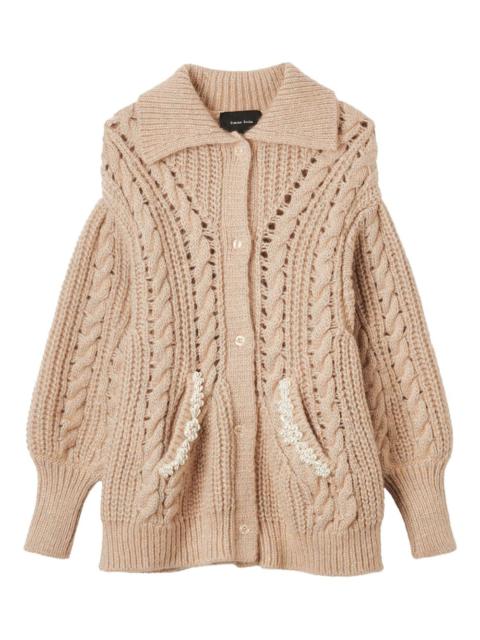 Simone Rocha cable-knit cardigan