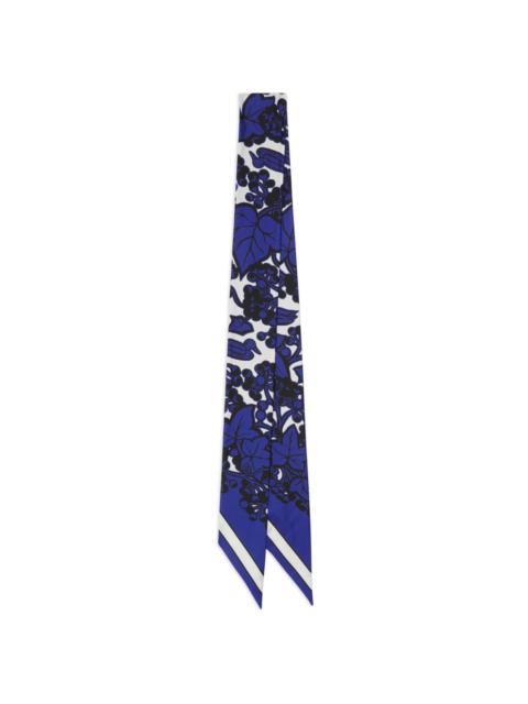 Ivy floral-print silk scarf