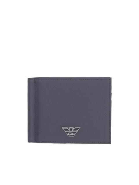 EMPORIO ARMANI logo-plaque bifold wallet