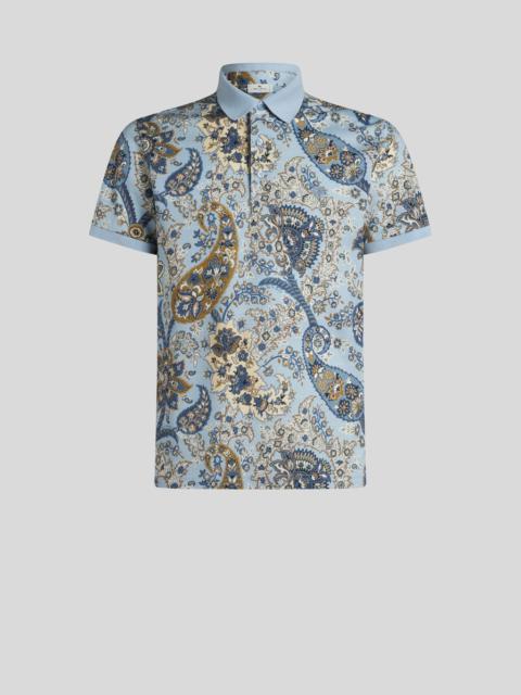 Etro FLORAL PAISLEY POLO SHIRT