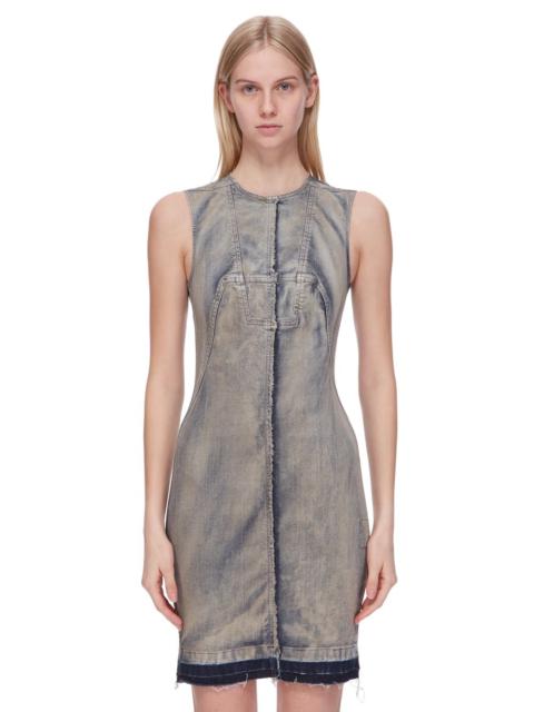 Rick Owens DRKSHDW Splintered Denim Dress In Sky | club21