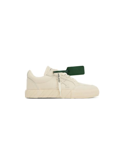 Off-White Beige Vulcanized Sneakers
