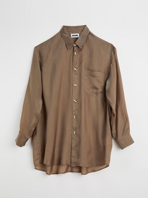 A Big Chic Shirt Concrete Beige