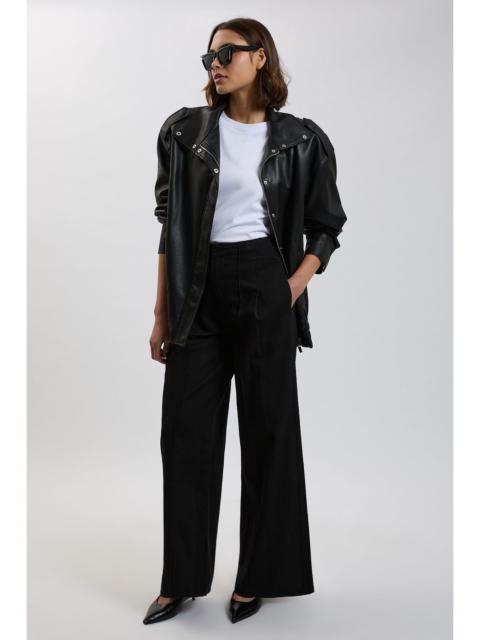 KAREN MILLEN Denim Seam Detail Wide Leg Jean