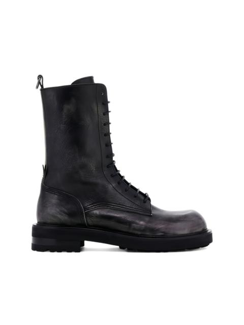 Roberto Cavalli lace-up leather boots