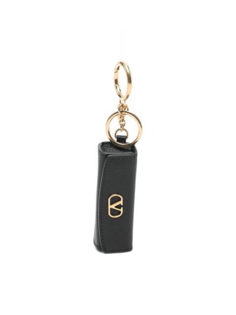 Valentino VLogo Signature leather lipstick keychain