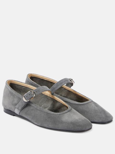 LE MONDE BÉRYL Suede Mary Jane flats
