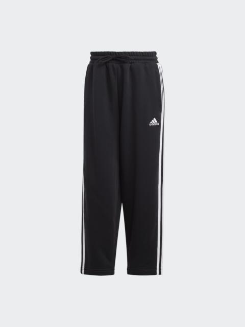 adidas Essentials 3-Stripes Open Hem Fleece Pants