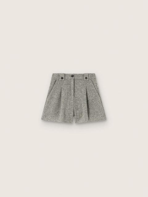 Golden Goose Women's shorts in gray melange wool
