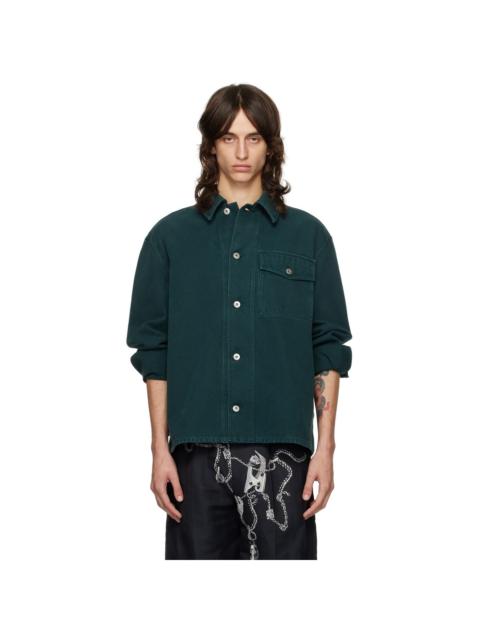 Burberry Green EKD Denim Overshirt