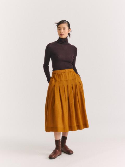 CASEY/CASEY RIVA SKIRT - OPEN WEAVE - GOLD
