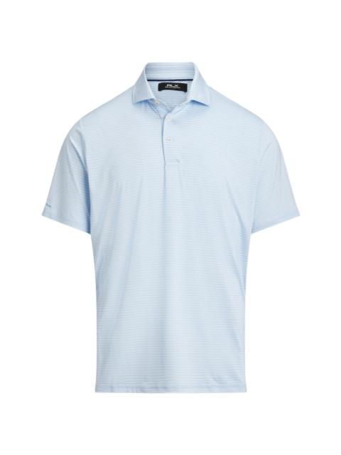 Polo Ralph Lauren Men's Featherweight Airflow Performance Polo Shirt - Office Blue Ceramic White