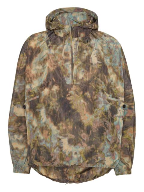 HENRIK VIBSKOV camouflage-print half-zip hoodie