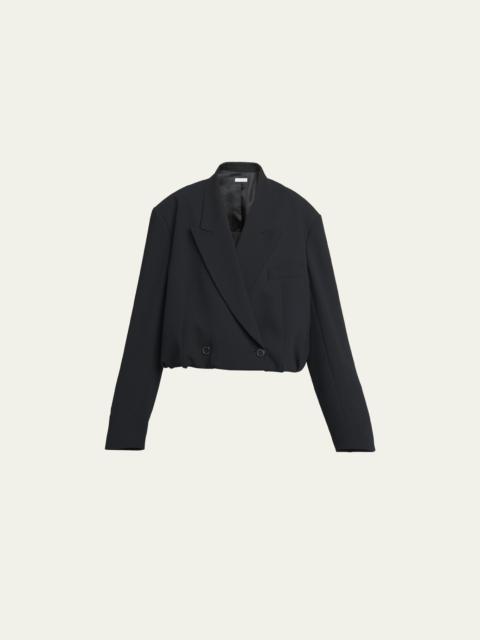 Bliss Cropped Double-Breasted Blazer