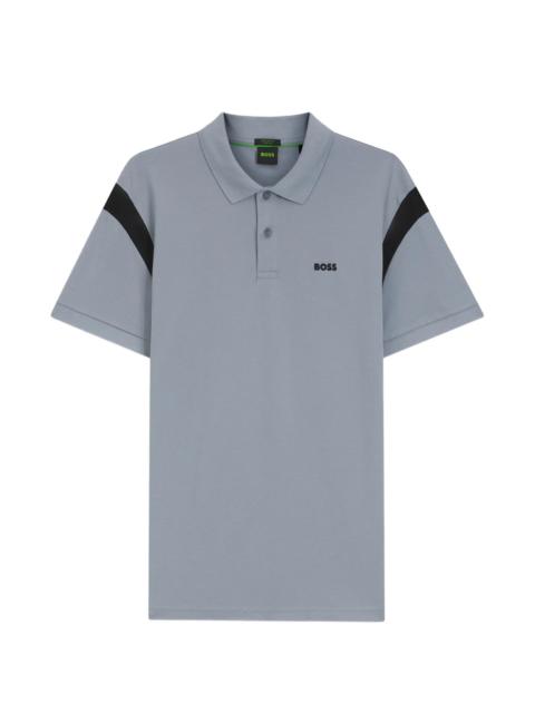BOSS Boss Paddy Contrast-panel Polo Shirt