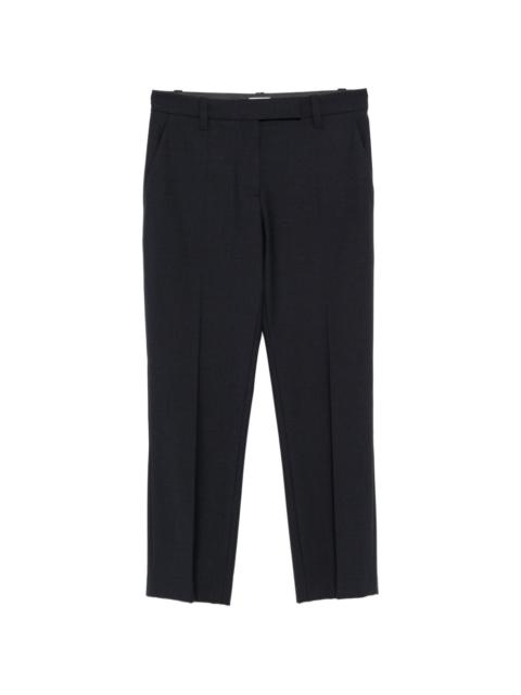 Brunello Cucinelli pressed-crease wool trousers
