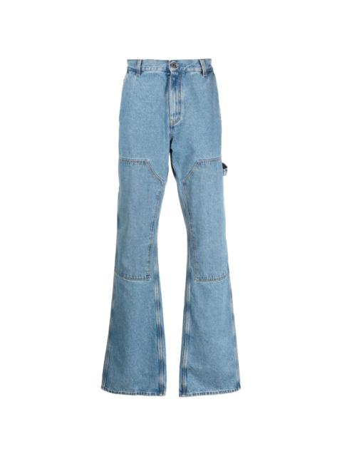 Off-White wide-leg panelled jeans