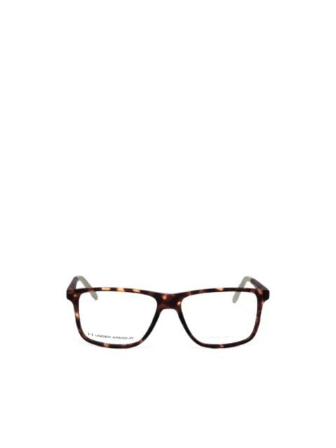 Under Armour tortoiseshell-effect rectangle-frame glasses