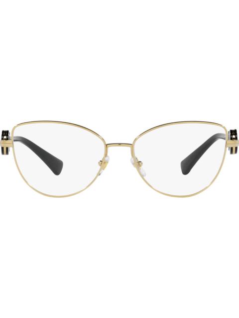 Versace 55mm Cat Eye Optical Glasses in Gold at Nordstrom