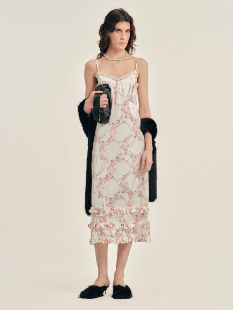 Simone Rocha Ruffle Frill Hem Slip Dress