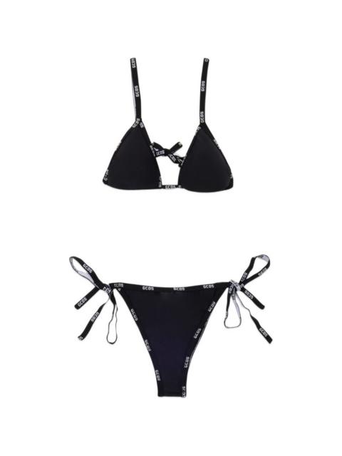 GCDS logo-strap bikini
