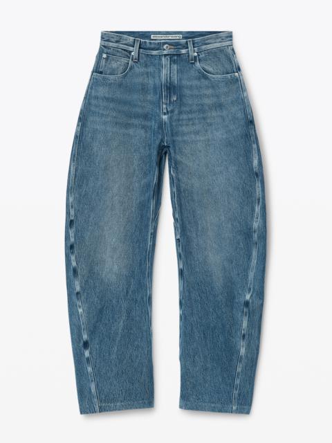Alexander Wang Rounded Denim Jeans with Bonded Seams