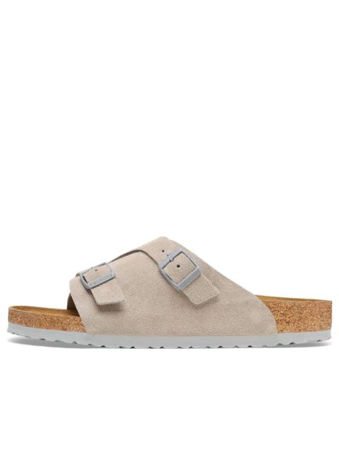 BIRKENSTOCK Birkenstock Zrich Suede Leather Sandals 'Stone Coin' 1027725