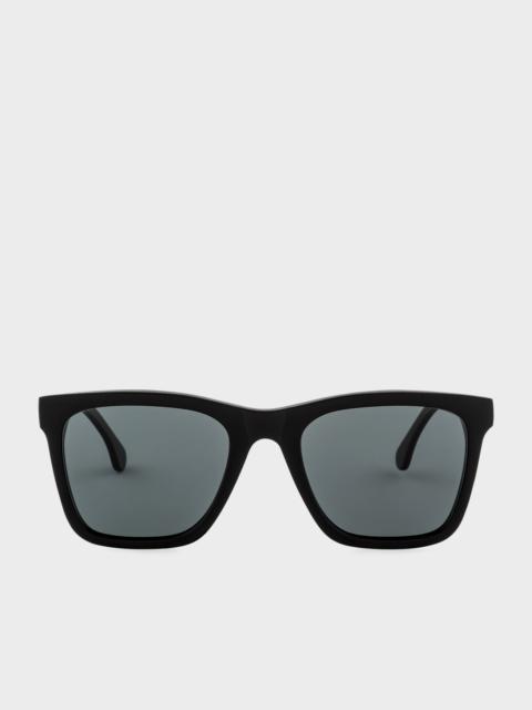 Paul Smith Matte Black 'Durant' Sunglasses