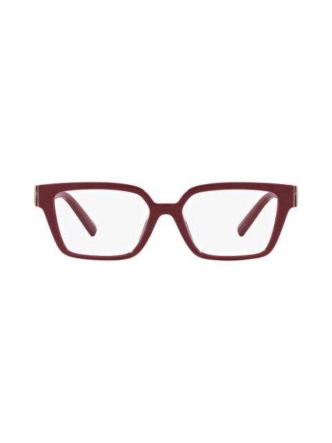 Tiffany & Co. 53mm Rectangular Optical Glasses in Dark Red at Nordstrom