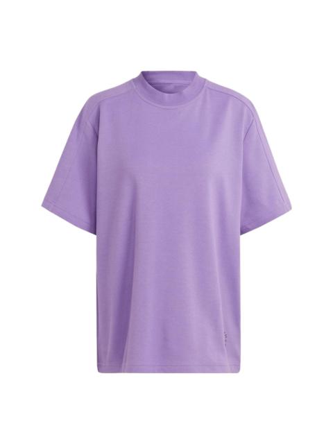 (WMNS) adidas by Stella McCartney Logo Tee 'Purple' IA1514